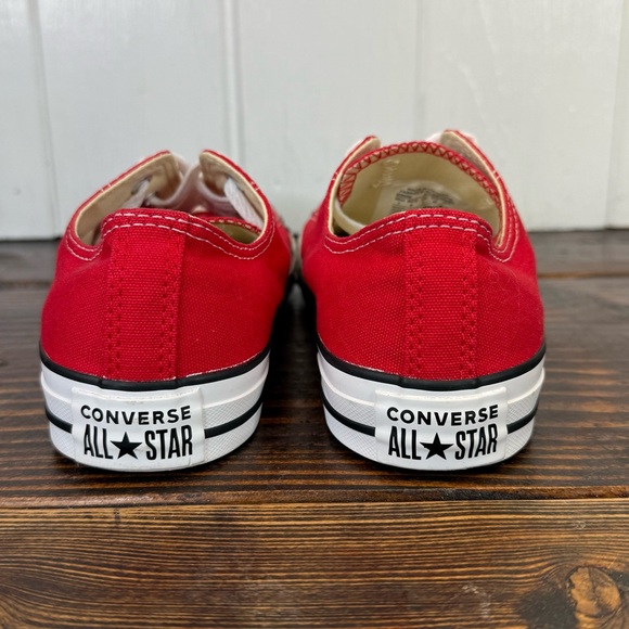 Converse Chuck Taylor All Star Low Top Sneakers – Fire Engine Red Women’s Size 9 - Picture 7 of 9